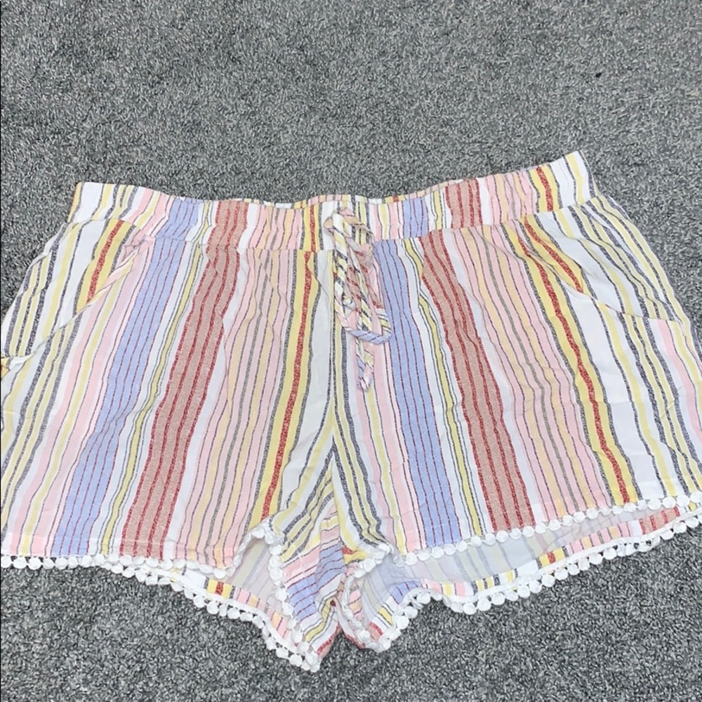 colorful stripped shorts